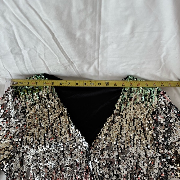 “A Coat of Many Colors”, Sequined party jacket Sz XXL - Picture 11 of 12